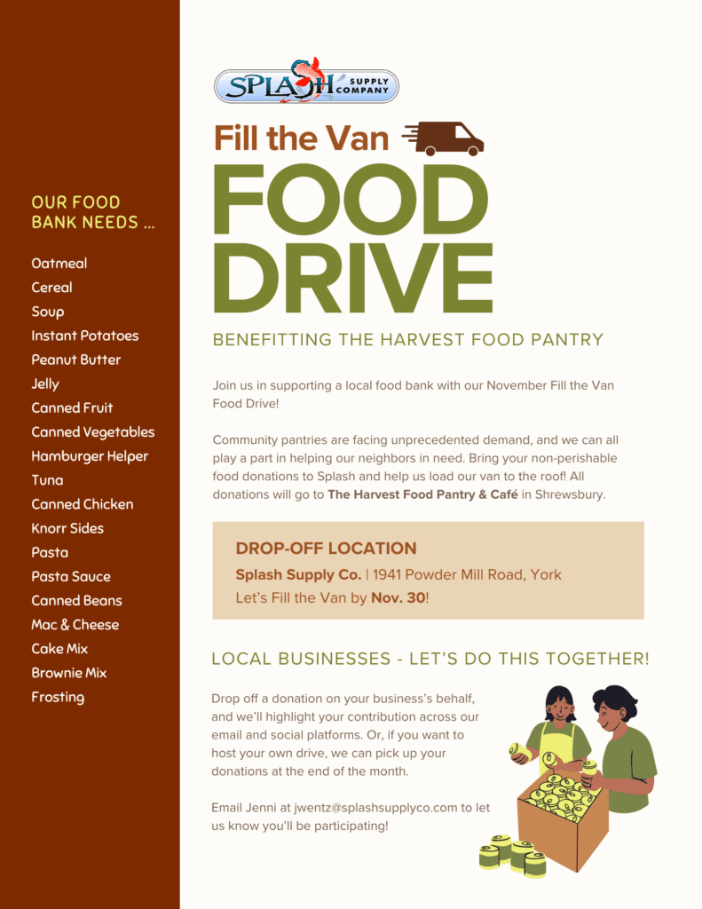 Pastel Food Drive A4 Flyer